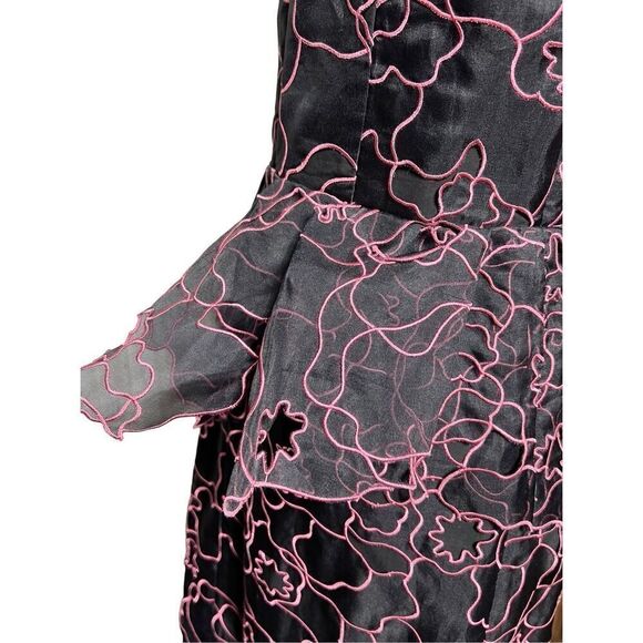Diane Von Furstenberg Leni Interlaced Sleeveless Silk Floral Dress Size 8 - Picture 5 of 9